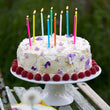 Load image into Gallery viewer, Tall Rainbow Birthday Candles - 16 Pack