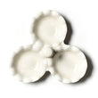 Load image into Gallery viewer, THREE BOWL SERVER WHITE RUFFLE