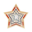 Load image into Gallery viewer, Hamptons Star Shaped Bamboo Reusable Tray Set