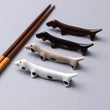 Load image into Gallery viewer, DOXIE CHOPSTICK REST: BLACK