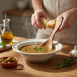 Load image into Gallery viewer, Homemade Curved Olive Wood Serving Spoon
