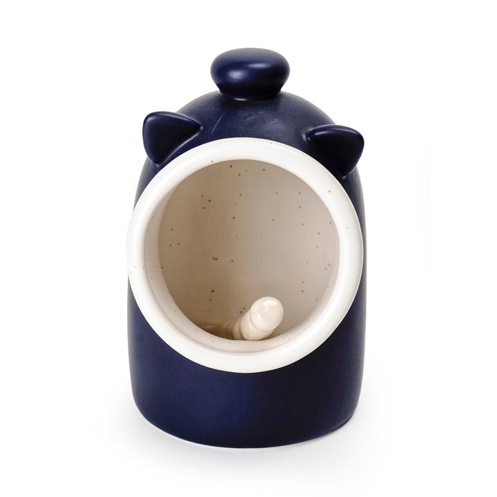 Stoneware Salt Pig Blue