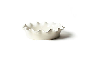 White Ruffle 9" Pie Dish