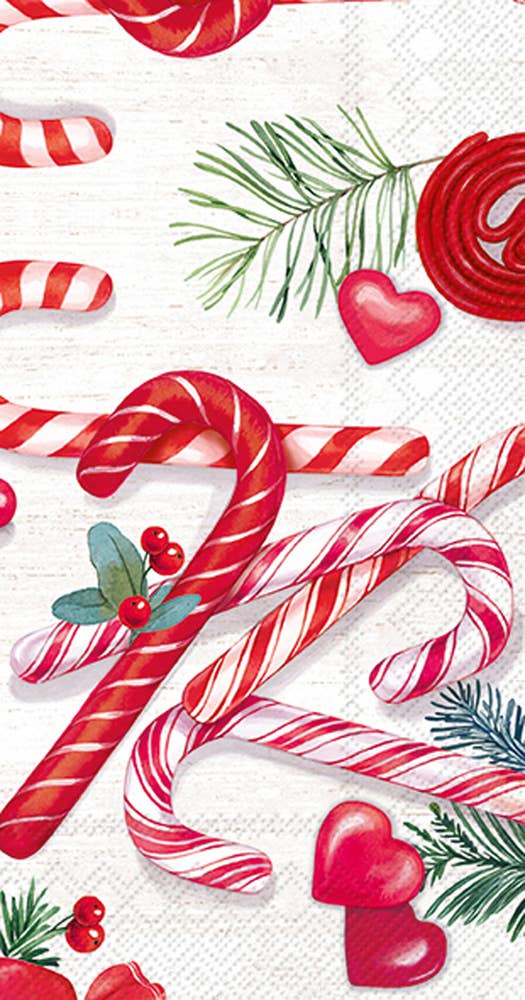 Candy Canes Guest Towels