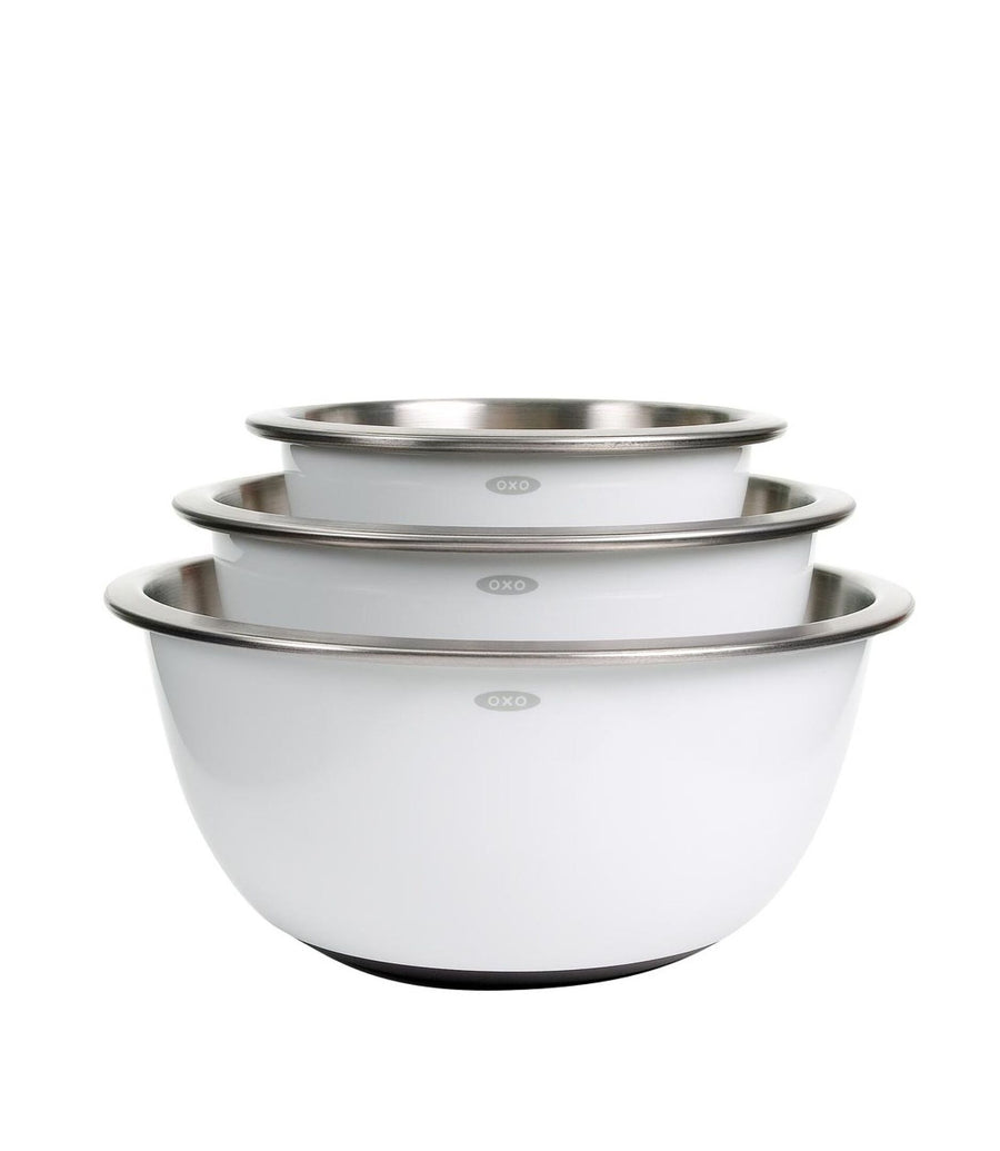 Stainless Steel Insulated Mixing Bowl, White
