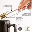 Load image into Gallery viewer, FR Stainless Steel Honey Dipper 6.5"
