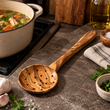 Load image into Gallery viewer, 12-Inch Olive Wood Slotted Spoon for Cooking
