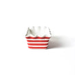 Load image into Gallery viewer, RED STRIPE RUFFLE LOAF PAN
