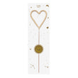 Load image into Gallery viewer, Big 8&quot; Gold Heart Sparkler Wand Card - Celebrate
