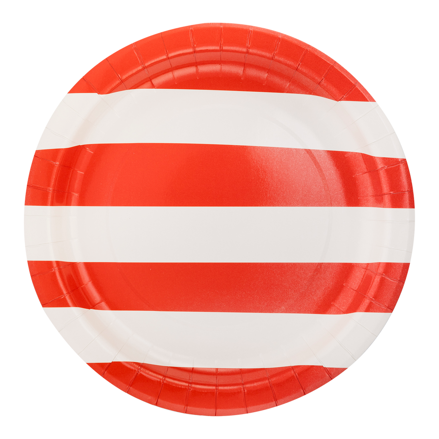 RED STRIPE PLATE