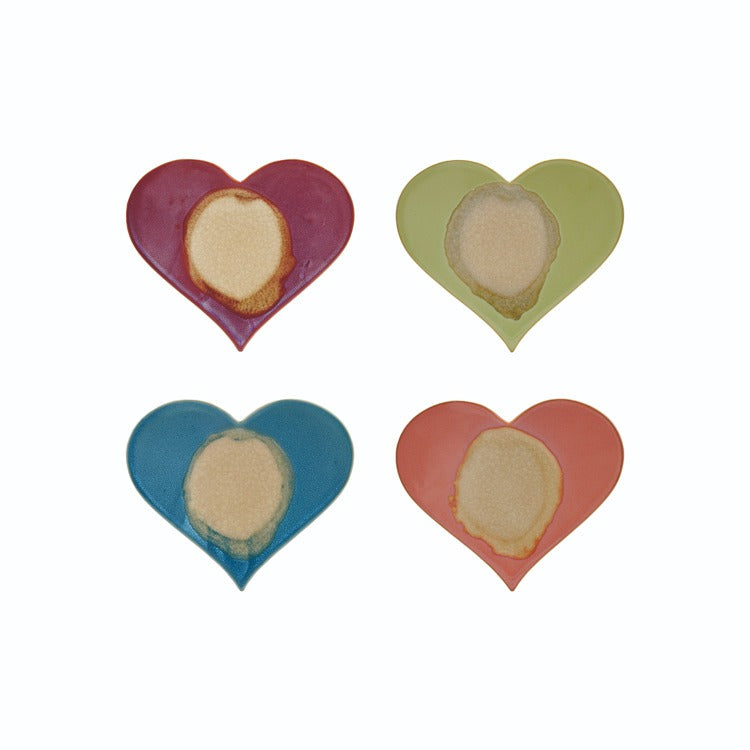 Stoneware Heart Shaped Trivet