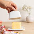 Load image into Gallery viewer, White Square Butter Dish
