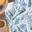 Load image into Gallery viewer, Winter Retreat Tea Towel - Woodland Bird Kitchen Towel Decor
