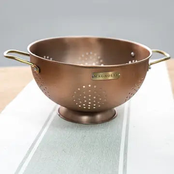 Copper Colander 11"
