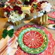 Load image into Gallery viewer, Cha Cha Red Holiday Scalloped Paper Placemats | Set of 24
