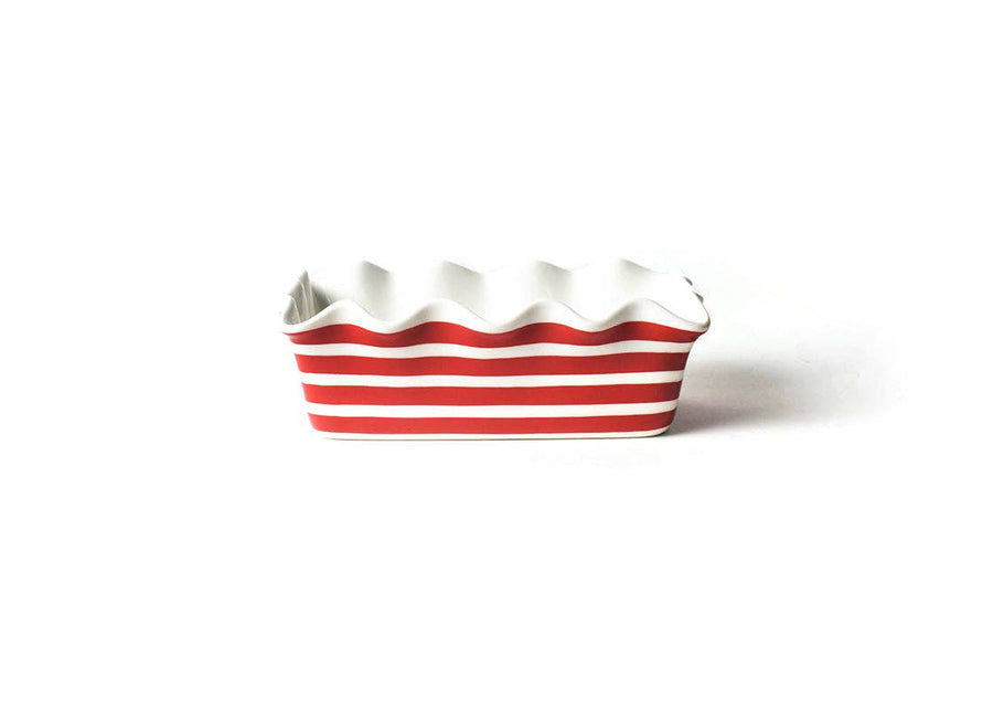 RED STRIPE RUFFLE LOAF PAN