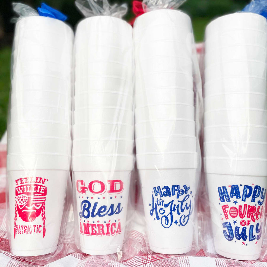 Happy 4th July Foam Cup