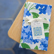 Load image into Gallery viewer, Blue Hydrangeas Tea Towel - Spring Floral Kitchen Towel
