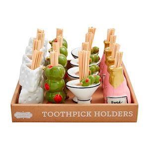 Wine & Cheese Toothpick Caddy, asst.
