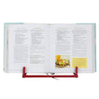 Load image into Gallery viewer, Cast Iron Chevron Design Cookbook Stand Red
