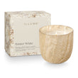 Load image into Gallery viewer, Winter White Large Boxed Crackle Glass Candle
