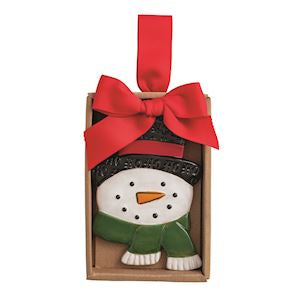 Snowman Stamped Ornament