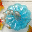 Load image into Gallery viewer, 6.75"D Blue Glass Pumpkin
