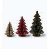 Christmastide Honeycomb Paper Tree Decor s/3
