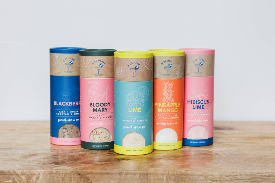 Blackberry Rimming Sugar + Salt