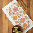 Load image into Gallery viewer, Zinnia Tea Towel - Spring Floral Kitchen Decor
