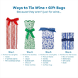 Load image into Gallery viewer, Green Dots Holiday + Wine Gift Bag
