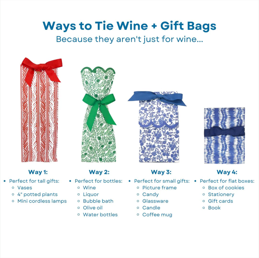 Green Dots Holiday + Wine Gift Bag