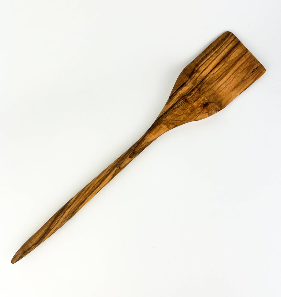 Long Olive Wood Spatula