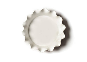 RED STRIPE 9" RUFFLE PIE DISH