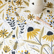 Load image into Gallery viewer, Bee Garden Tea Towel - Bee Floral Kitchen Towel Decor
