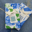 Load image into Gallery viewer, Blue Hydrangeas Tea Towel - Spring Floral Kitchen Towel
