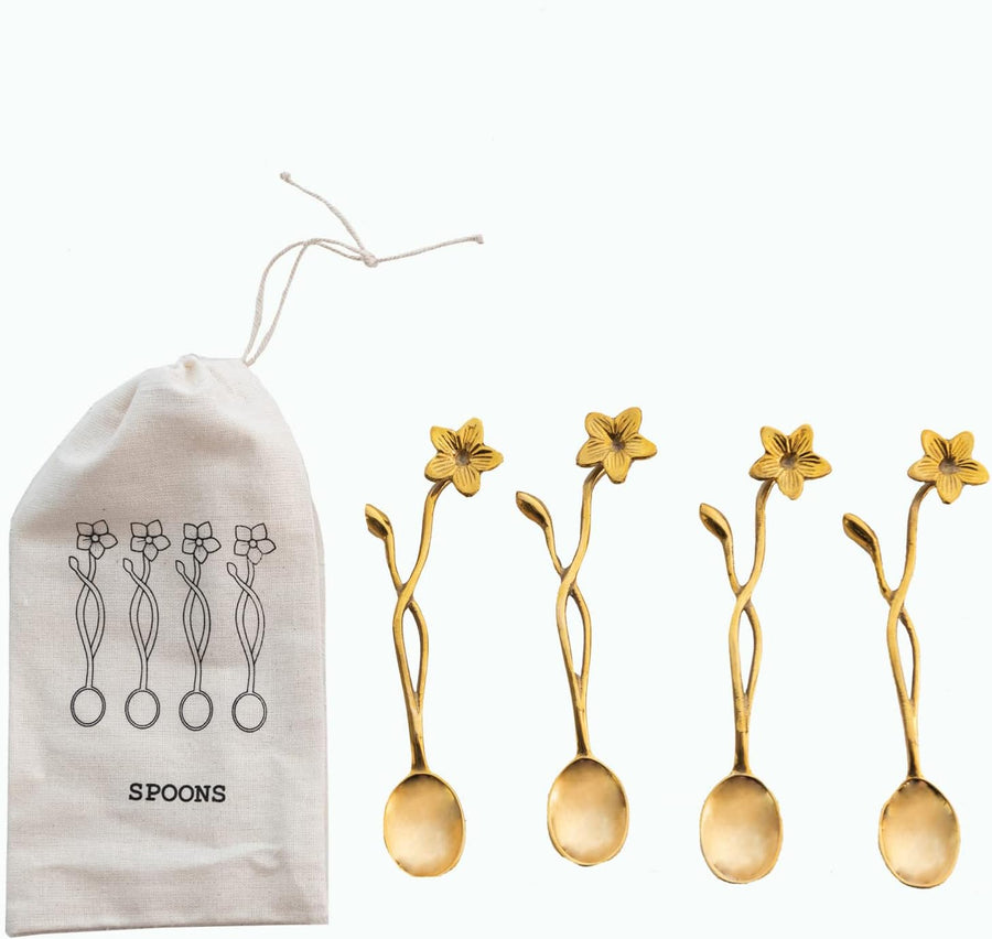 Flower Spoons in Bag