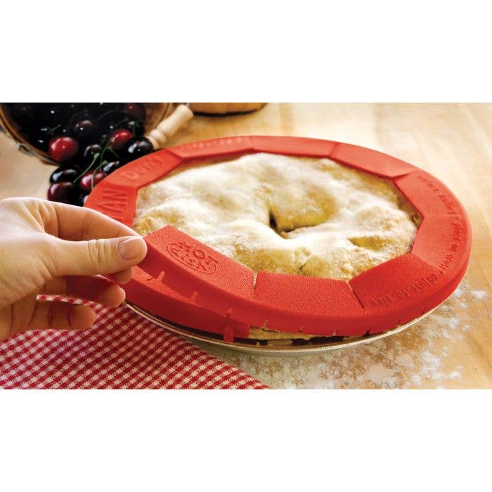 ADJUSTABLE SILICONE PIE SHIELD