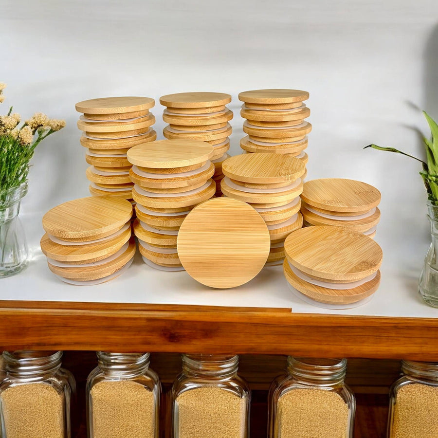 Bamboo Mason Jar Lid | Standard Mouth