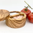 Load image into Gallery viewer, Olive Wood Double Salt Cellar: 4"
