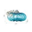 Load image into Gallery viewer, 6.75"D Blue Glass Pumpkin
