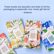 Load image into Gallery viewer, Zinnia Tea Towel - Spring Floral Kitchen Decor
