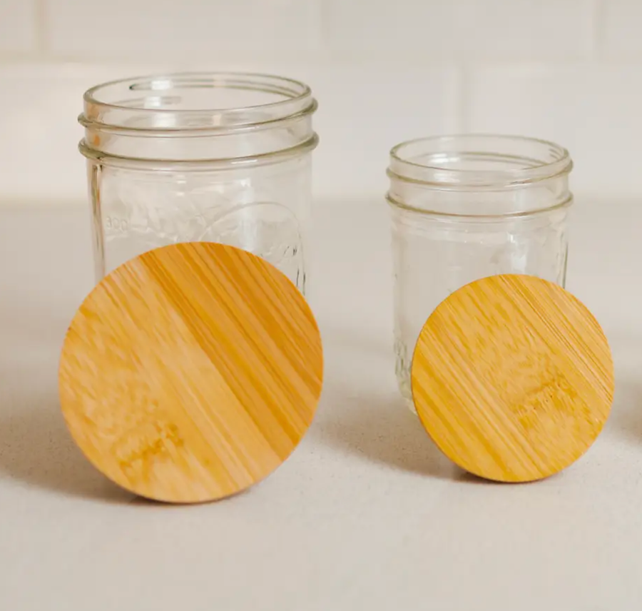 Bamboo Mason Jar Lid | Standard Mouth