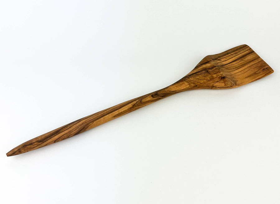 Long Olive Wood Spatula