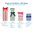 Load image into Gallery viewer, Holiday Bow Garden Wine + Gift Bag | Set of 6
