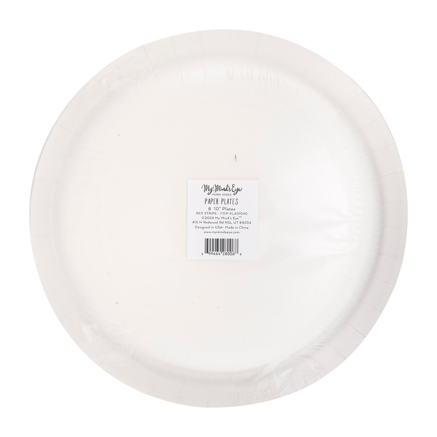 RED STRIPE PLATE