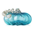 Load image into Gallery viewer, 6.75"D Blue Glass Pumpkin
