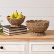 Load image into Gallery viewer, Scalloped Edge Seagrass Bowls (set of 2)
