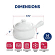 Load image into Gallery viewer, HIC Kitchen Onion Soup Crock With Lid, Porcelain
