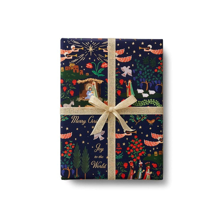 Nativity Scene Continuous Wrap Paper